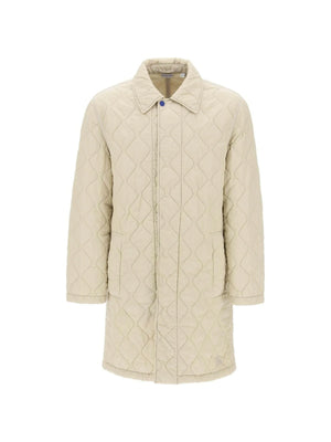 Soap Quilted Nylon Midi Car Coat BURBERRY JOHN JULIA.