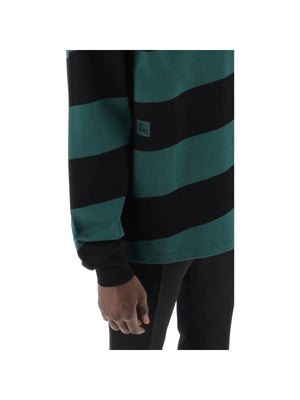 Striped Long Sleeve Polo Shirt