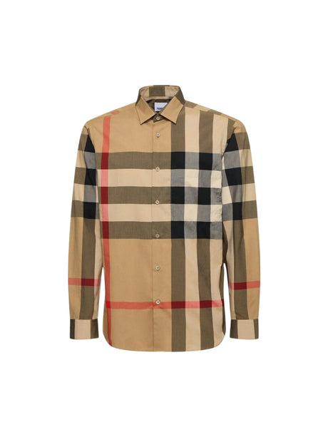 Summerton Poplin Check Shirt-BURBERRY-JOHN JULIA