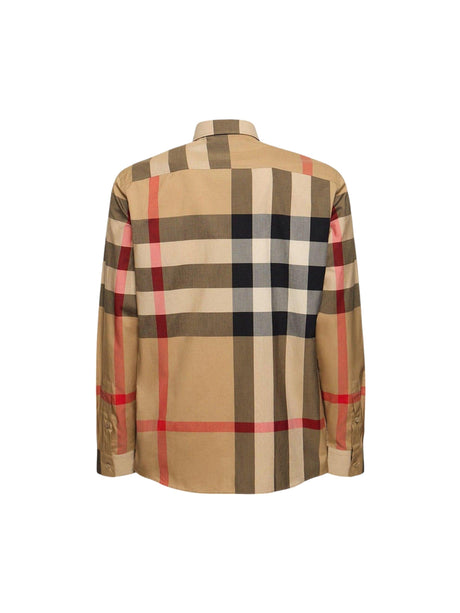 Summerton Poplin Check Shirt-BURBERRY-JOHN JULIA