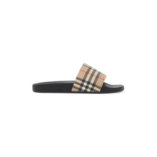 Tartan Rubber Slides.