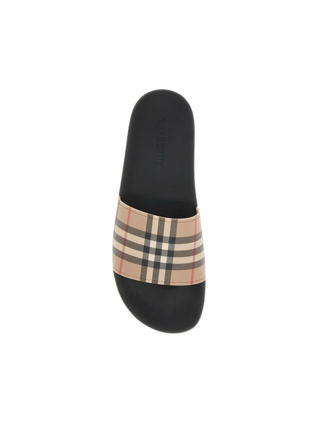 Tartan Rubber Slides.