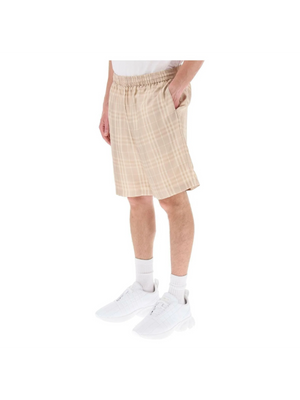 Tartan Silk Shorts BURBERRY JOHN JULIA.