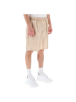 Tartan Silk Shorts BURBERRY JOHN JULIA.