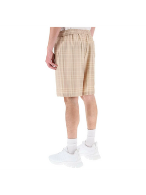 Tartan Silk Shorts BURBERRY JOHN JULIA.