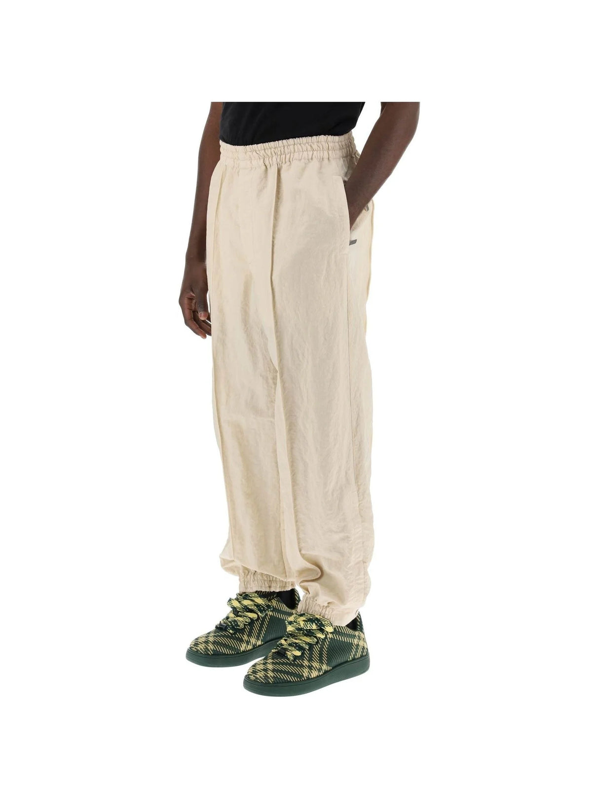 Textured Nylon Joggers