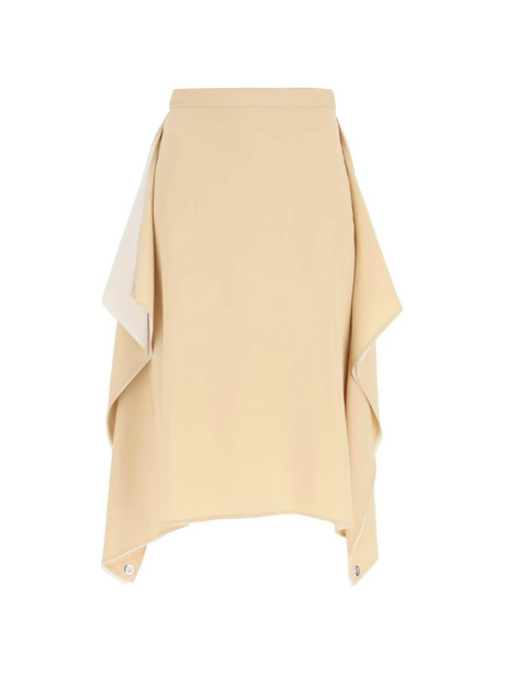 'Thea' Silk Midi Skirt.