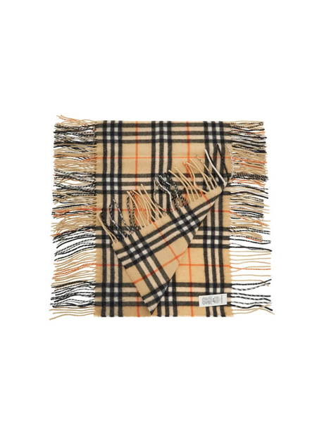 Check Pattern Cashmere Scarf-Burberry-JOHN JULIA