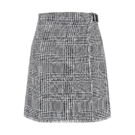 Warped Houndstooth Nylon Kilt BURBERRY JOHN JULIA.