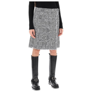 Warped Houndstooth Nylon Kilt BURBERRY JOHN JULIA.