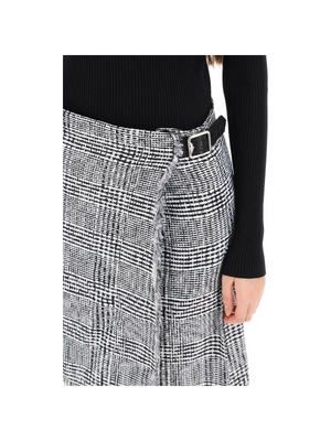 Warped Houndstooth Nylon Kilt BURBERRY JOHN JULIA.