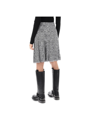 Warped Houndstooth Nylon Kilt BURBERRY JOHN JULIA.