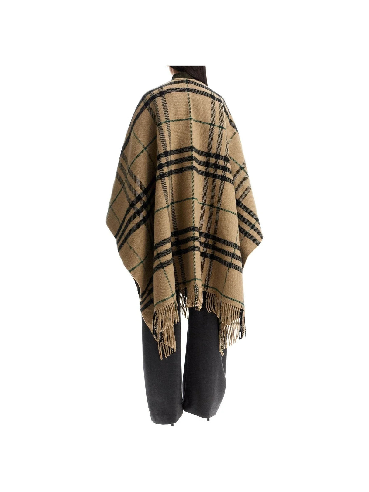 BURBERRY-Wool and Cashmere Cape-JOHN JULIA