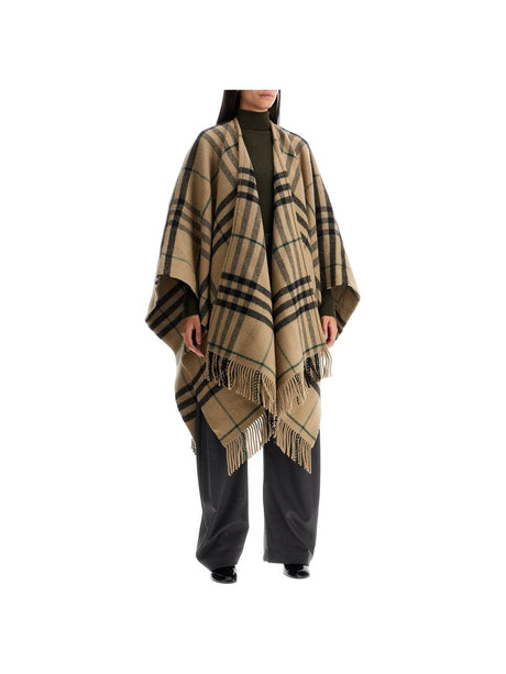 BURBERRY-Wool and Cashmere Cape-JOHN JULIA