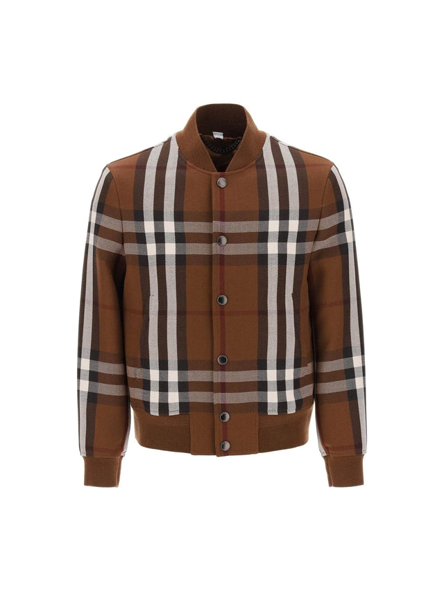 Bomber Jacket With Burberry Check Motif