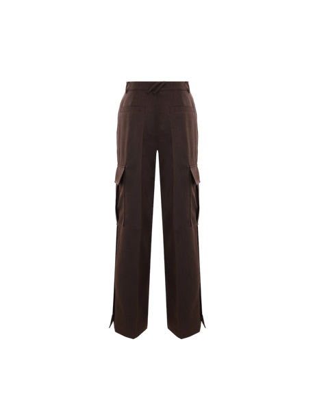 Wool Cargo Trousers-BURBERRY-JOHN JULIA