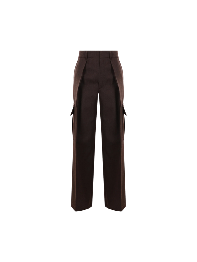 Wool Cargo Trousers-BURBERRY-JOHN JULIA