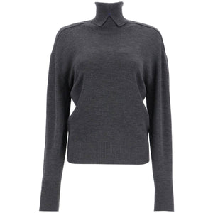 BURBERRY-Wool High Neck Sweater -JOHN JULIA.