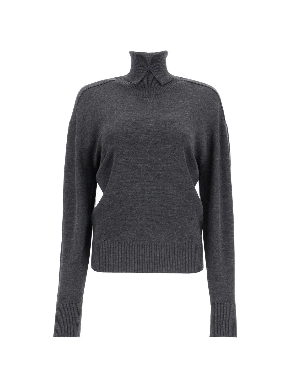 BURBERRY-Wool High Neck Sweater -JOHN JULIA.