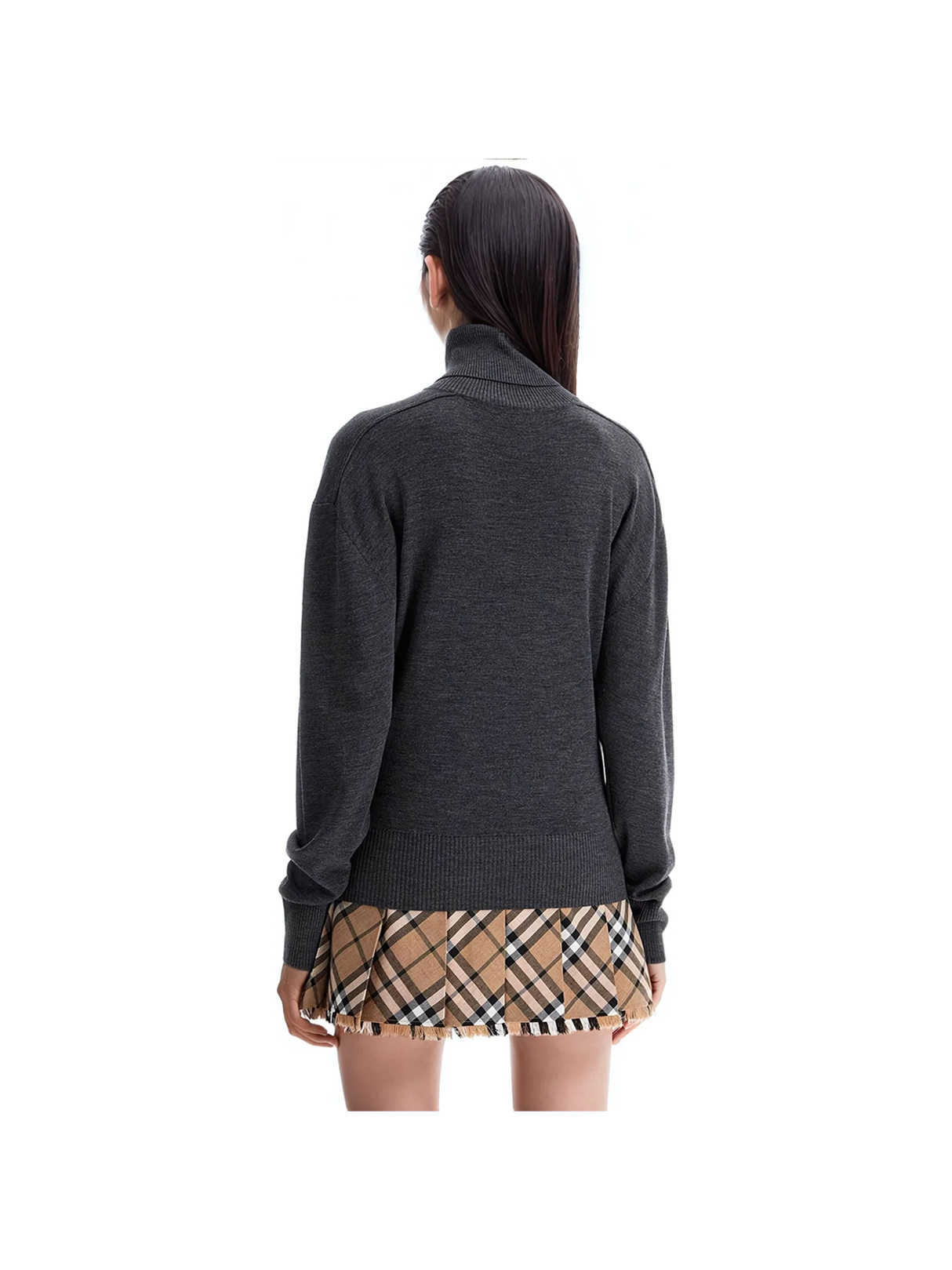 BURBERRY-Wool High Neck Sweater -JOHN JULIA.