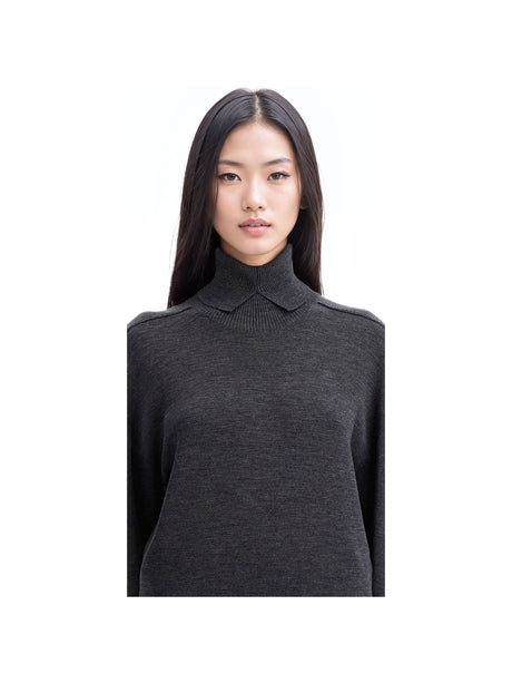 BURBERRY-Wool High Neck Sweater -JOHN JULIA.