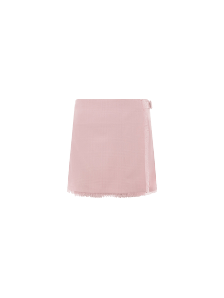 BURBERRY-Wool Kilt Skirt-JOHN JULIA