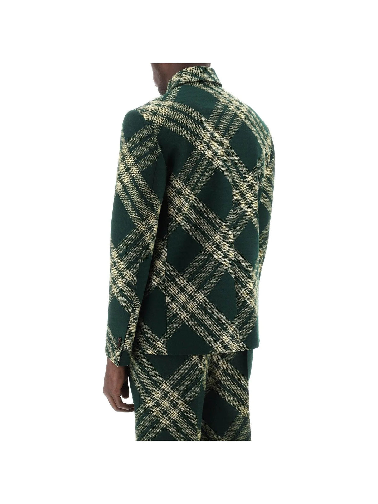 Single-breasted Check Jacket