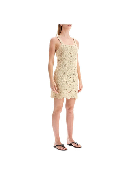 BY MALENE BIRGER-Cotton Crochet Mini Dress-JOHN JULIA