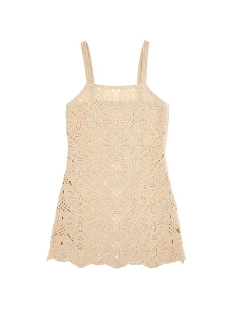 BY MALENE BIRGER-Cotton Crochet Mini Dress-JOHN JULIA