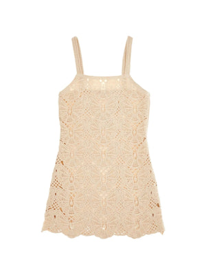 BY MALENE BIRGER-Cotton Crochet Mini Dress-JOHN JULIA