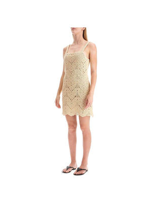 BY MALENE BIRGER-Cotton Crochet Mini Dress-JOHN JULIA