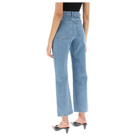 Denim Blue Milium Organic Denim Cropped Jeans BY MALENE BIRGER JOHN JULIA.