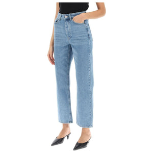 Denim Blue Milium Organic Denim Cropped Jeans BY MALENE BIRGER JOHN JULIA.