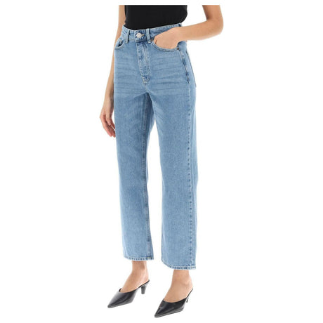 Denim Blue Milium Organic Denim Cropped Jeans BY MALENE BIRGER JOHN JULIA.