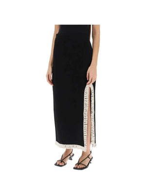 Gabie Maxi Skirt With Crochet Trims BY MALENE BIRGER JOHN JULIA.