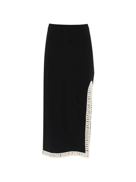 Gabie Maxi Skirt With Crochet Trims BY MALENE BIRGER JOHN JULIA.