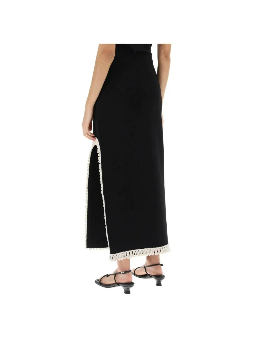 Gabie Maxi Skirt With Crochet Trims BY MALENE BIRGER JOHN JULIA.