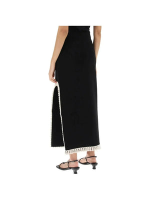 Gabie Maxi Skirt With Crochet Trims BY MALENE BIRGER JOHN JULIA.