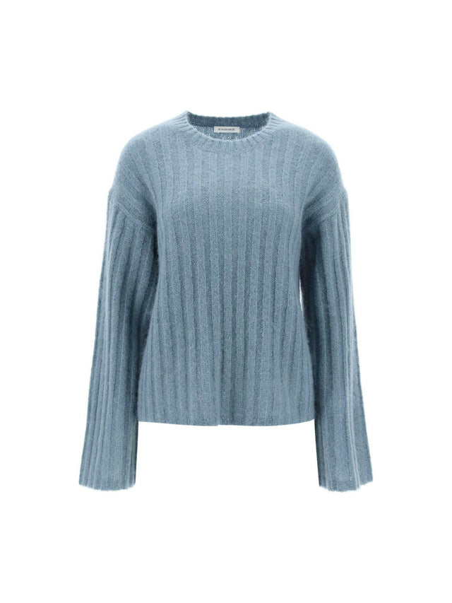 Ribbed Knit Pullover Sweater.