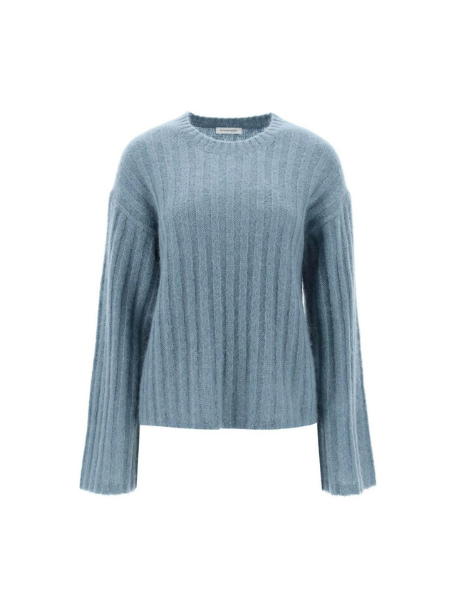 Ribbed Knit Pullover Sweater.