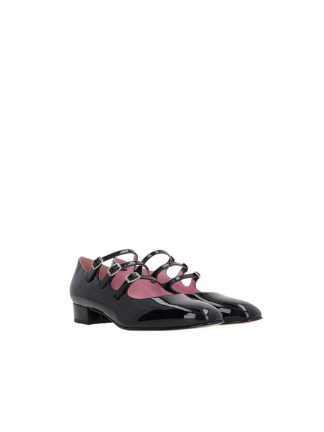 Ariana Patent Leather Mary-Jane Ballerinas-CAREL-JOHN JULIA