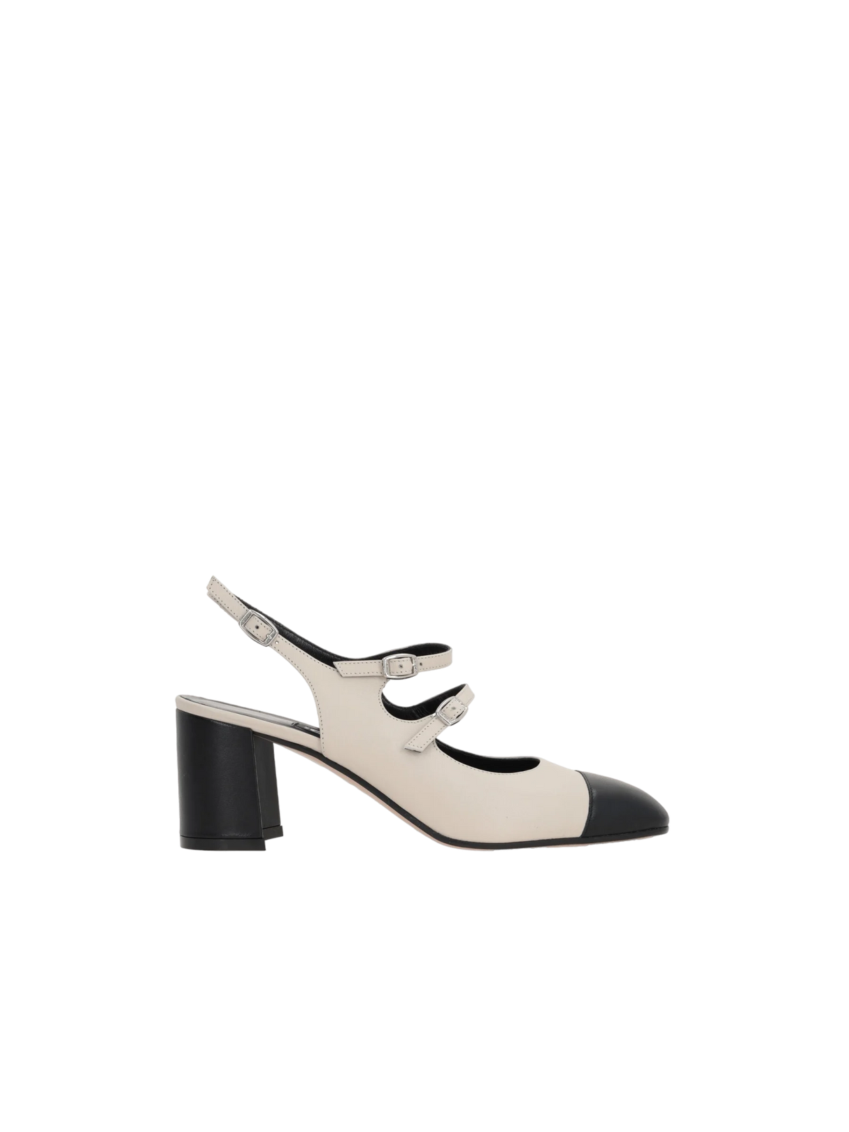 Papaya Bicolor Nappa Mary-Jane Slingbacks-CAREL-JOHN JULIA