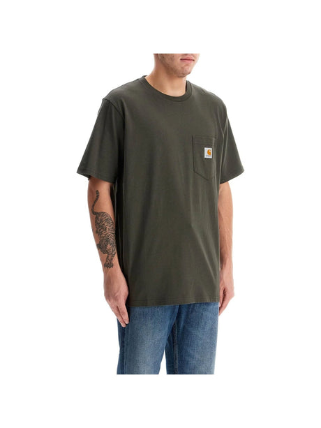 Pocket Detail Cotton T-Shirt-Carhartt WIP-JOHN JULIA