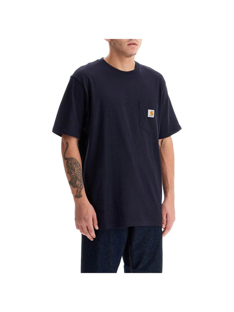 Pocket Detail Cotton T-Shirt-Carhartt WIP-JOHN JULIA