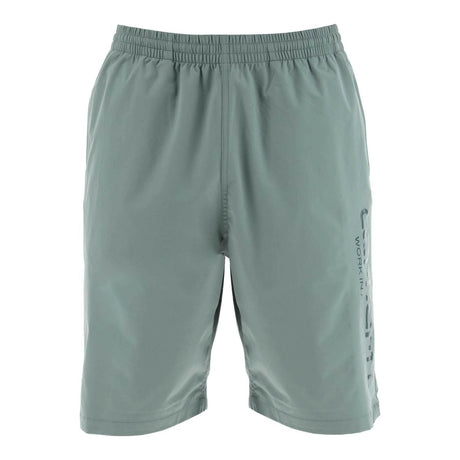 Green Technical Stretch Polyester Bermuda Swim Trunks CARHARTT WIP JOHN JULIA.