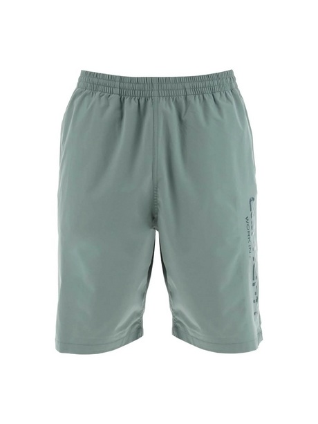 Green Technical Stretch Polyester Bermuda Swim Trunks CARHARTT WIP JOHN JULIA.