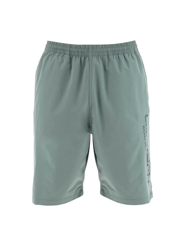 Green Technical Stretch Polyester Bermuda Swim Trunks CARHARTT WIP JOHN JULIA.