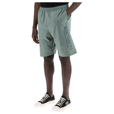 Green Technical Stretch Polyester Bermuda Swim Trunks CARHARTT WIP JOHN JULIA.