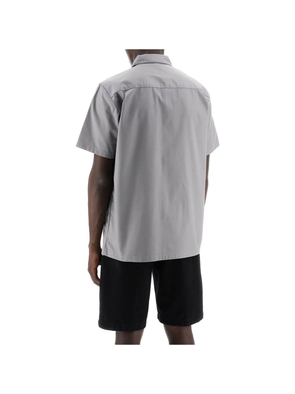 Grey Marengo Compact Cotton Twill Short Sleeved Shirt CARHARTT WIP JOHN JULIA.