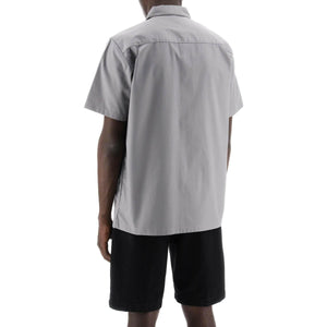 Grey Marengo Compact Cotton Twill Short Sleeved Shirt CARHARTT WIP JOHN JULIA.